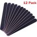 Stadux 12 pcs Professional Nail Files - Double Sided Emery Boards 100/180 Grit - Fingernail Files for Natural/False Nails - Nail Styling Set for Home and Salon Use - Black - Buy Online on GoSupps.com