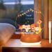 Thlevel personalized night light night lamp lamp bedside lamp 3 light modes with acrylic plate for children gift children's room bedroom living room b
