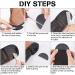 60 Pcs Rubber Heel Plates Shoe Repair Kit with Iron Nails - Black Heel Taps for Boots & High Heels - Buy Online on GoSupps.com