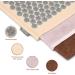 FITLEAP Akupressurmatte Set with Pillow & Bag | Premium Massage Mat for Relaxation & Pain Relief in Nature/Gray - Buy Online on GoSupps.com