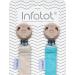 Infatot Cotton Dummy Clips for Baby Boys & Girls - Dummy Clip Pacifier Holder Soother Chains Soother Clips Dummy Straps Pacifier Clips Dummy Holder to Keep Pacifiers Clean - Pearl & Ocean - Buy Online on GoSupps.com