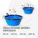 Petsation Foldable Dog Bowl - 1000 ml Travel Water & Food Bowl for Dogs | Portable & Durable | Ideal for Everyday Use - 2 Pack (Blue) - Buy Online on GoSupps.com