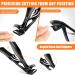Angled Head Nail Clippers for Seniors - Heavy Duty Toe Nail Clippers for Thick Nails No Splash Catcher Black Trimmer - Buy Online on GoSupps.com