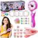 Philoctes Hair Bedazzler Kit Automatic Hair Braider Girl Hairstyling Tool with 60 Hair-Edelsteinen DIY Magic Hair Bling Styling Tools for Girls Gift 1