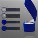 CHOKAS Kinesiology Tape 5m Roll - Elastic Therapeutic Sports Tape for Various Body Areas - Waterproof Physio Tape for Pain Relief - Dark Blue - Buy Online on GoSupps.com