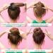 Hair Bun Maker Set 6 PCS - Ring Style Bun Donut 1 L 2 M 3 S - Hair Accessories with Pins, Bands & Tools for Women, Girls & Kids (Blonde) - Buy Online on GoSupps.com