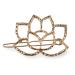 Myga hair clip-metal hair clips with snap lock-comfortable stable firm handle ideal for weddings parties social gatherings for women and girls (Lotus flower)