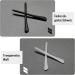 Tonaup Silicone Anti-Slip Covers 4 Pairs of Universal Glasses Bracket Repair Caps in Black & White - Buy Online on GoSupps.com