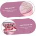 Solustrie Starry Sky Glasses Case | Travel Contact Lenses Organizer | Portable Eye Lens Holder & Mirror - Pink - Buy Online on GoSupps.com