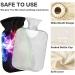 Colorful 1L Hot Water Bottle with Plush Cover - Ultimate Winter Heater for Kids Men & Women - Buy Online on GoSupps.com