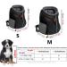 Dog Carrier Backpack for Small Medium Sized Dogs Rucksack Skylight Design Lightweight Breathable Material Built-in Safeguard Buckle for Hiking Cycling 31 cm L x 22 cm W x 32 cm H Black - Buy Online on GoSupps.com