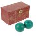 Beavorty 2st Turker Handball Home Decor Housing Furniture Massageball with natural texture Baoding Balls With Glockenspiel Gift Gift Creative Spheres Turkisk Spanking presents Jade China