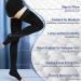 Beady Medical Compression Stockings for Women & Men - 20-30 mmHG Support for Varicose Veins & Edema - Silicone Band Thigh High Black Socks - Buy Online on GoSupps.com