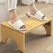 Easoger Bamboo Toilet Stool - 7'' Foldable Potty Step Stool for Squatting - 330 lbs Capacity - Buy Online on GoSupps.com