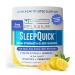 Relaxium SleepQuick Gummies - Sleep Aid + Gut Health & Immune Support, 5 mg Melatonin, Vitamin D-3 + Prebiotic & Probiotic Blend, Gluten & Drug Free, Lemon Flavor, 60 Gummies