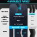 Buy JBT Knee Braces for Pain Relief - Compression Knit with Patella Gel Pad & Stabilizers | X-Large Blue - Buy Online on GoSupps.com