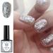 Silver Glitter Gel Nail Polish Nail Varnish Soak off UV/LED Lamp French Manicure Nails Long Lasting Nail Art Manicure Salon DIY at Home - Buy Online on GoSupps.com