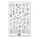 Shell Pattern Nail Stamping Plates - Geometry Flowers English Letter Manicure Stencils - Moon Star Space Design Nail Stamp Tools - 2pcs (D-02 & D-04) - Buy Online on GoSupps.com