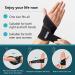 Freetoo 2-Pack Wrist Bandages for Men & Women - Support for Tendonitis & Carpal Tunnel | Ideal for Strength Sports | Black - Buy Online on GoSupps.com