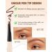 Grey Brown Waterproof Eyebrow Pencil Angled Tip Sculpting Retractable Eyebrow Pencil Double Headed Brow Pencil with Spoolie Brush Smooth and Non-Clumping Long Lasting Eye Brow Makeup for Women-02 02 Grey Brown - Buy Online on GoSupps.com