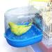 NINGVIHE Bird Bath for Cage Bird Bath Tub Bird Cage Accessories Parrot Bathing Tub for Small Birds Canary Budgies Parrots (A Style)