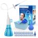 Ear Wax Removal, Manual Ear Irrigation Flushing System, Ear Wax Removal Tool, Ear Cleaning Kit for Adults & Kids, Ear Wax Removal Kit Includes Basin, Ear Cleaner, Towel, 31 Disposable Tips