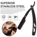 Premium Black-Metal Straight Edge Razor Set - 100 Single Derby Blades for Men's Shaving | International Shipping Available - Buy Online on GoSupps.com