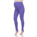 FUTURO FASHION Women's Maternity Fleece Lined Leggings Stirrup Comfortable Pregnancy Winter Cotton Leggings Over Bump Belly Support Stretchy Adjustable High Waisted Pants 8-22 UK 10 Violet
