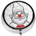 Cute Gnome Mini Round Pill Box | 3 Compartment Portable Organizer for Travel Home & Office - Buy Online on GoSupps.com