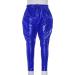 FEESHOW Kids Metallic Harem Dance Pants Navy Blue 15-16 Years - Hip Hop, Gymnastics & Dancewear - Buy Online on GoSupps.com
