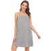Veseacky Women's Bath Towel with Pocket & Adjustable Bathrobe - Gray XL (S-3XL) | Shop Now for International Shipping! - Buy Online on GoSupps.com