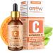 True Skin Vitamin C Serum for Face with Hyaluronic Acid Vitamin E Aloe Vera and Jojoba Oil Hydrating & Brightening Serum for Anti Aging Dark Spots Fine Lines & Wrinkles 1 fl oz