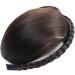 Braid Headband Single Braided Dark Brown Fringe Headband with Bangs Realistic Instant Hair Bangs Fringe Bangs Hair Clip for Women Girls Hair Extensions - Buy Online on GoSupps.com