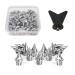 VONLUXE 1/4 Inch Track Spikes for Track Shoes, 110pcs Stainless Steel Pyramid Spikes Cross Country Spikes with Spike Wrench, Replacement Spikes for Sprint Sports Short Running Shoes