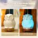 Inrorans 200ml Ceramic Owl Aromatherapy Diffuser | Ultrasonic Cool Fog Essential Oil Humidifier with LED Night Lights - 7 Color Changing - Buy Online on GoSupps.com