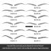 99 Pairs Aresvns Black Eyebrows Tattoo - Waterproof, Long-lasting 4D Realistic Eyebrow Transfer Sticker - Christmas Gift (Black 08) - Buy Online on GoSupps.com