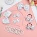 Bekecidi 16 Pieces Cloth Bow Hair Accessories Set Bow Hairpin Bow Hair Clips Bow Rubber Band Bow Head band for Girls Kids (White) - Buy Online on GoSupps.com