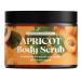 QKNatur- Apricot Kernel Body Scrub 300ml. With extracts of Orange Blossom Chamomile Rose and Hamamelis. Exfoliates and nourishes the skin