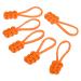 PATICIL 10 Pack Zipper Trains Replacement Extension Cable Manual Fastening Zuklaschen Banger Fixer Sleber Head Repair Kit For Luggage Backpack Jacket Orange