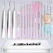 2022 Latest 18PCS Blackhead Remover Tools, Acne Tools Extractor Kit,Pimple Popper Tool Kit Professional,Stainless Blemish Comedone Removal Set,with Metal Case,Ybaoo 18 Count (Pack of 1) 18.0