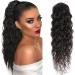 Hair Chignon 10-28 Inch Water Wave with Drawstring Hair Comb Ponytail Real Hair Wet Wavy Ponytail Hair Extensions Ladies Wig Messy Bun Hair Piece (Color : Water Wave Size : 14inch 100g) - Buy Online on GoSupps.com