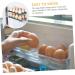 OSALADI Box Egg Carton Egg Holder Bandejas Para Comida Cutlery Tray Household Refrigerator Plastic re-usable Blue 22.3X10.1X8.9CM - Buy Online on GoSupps.com