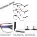 CRGATV 3-Pack Blue Light Filtering Reading Glasses for Men - Metal Readers Anti UV/Glare (+1.25 Magnification) - 3 Pack Mix Colors - Buy Online on GoSupps.com