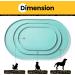 Conlun Dog Bowl Pad - BPA-Free Silicone Mat with High Edges for Cats & Dogs | 81x51 cm Turquoise Feeding Mat - Buy Online on GoSupps.com