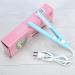 Buy Ceramic Mini Hair Curler & Straightener - 2 in 1 Travel Size Flat Iron for Short Hair - Fast Heating Tourmaline Plates - Sky Blue - Buy Online on GoSupps.com