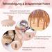 Beige Scalp Massage Brush - Silicone Shampoo Massager for Dandruff Removal & Hair Growth Stimulation | Worldwide Shipping - Buy Online on GoSupps.com