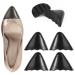 2 Pairs Shoe Inserts for Loose Shoe Reusable Toe Cushion Fillers Half Size Shoes Fitter Size Reducer for Women Men Shoes Too Big High Heels Flats Casual Shoes (Black Pointy)