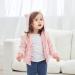 Cartoon Fleece Hooded Jacket for Newborns, Boys, and Girls | Warm Toddler Kids Outwear Coat with Ears | Zipper Up | 3-6 Months | Pink - Buy Online on GoSupps.com