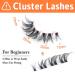 TOOCHUNAG Natural False Eyelashes 17mm - Wispy Lash Clusters DIY 56 Pcs Multipack - Buy Online on GoSupps.com