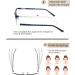 3 Pack Reading Glasses for Women - Blue Light Blocking Metal Half Frame Eyeglasses | UV Ray Filter | 1.5x Magnification - Black Blue Purple - Buy Online on GoSupps.com
